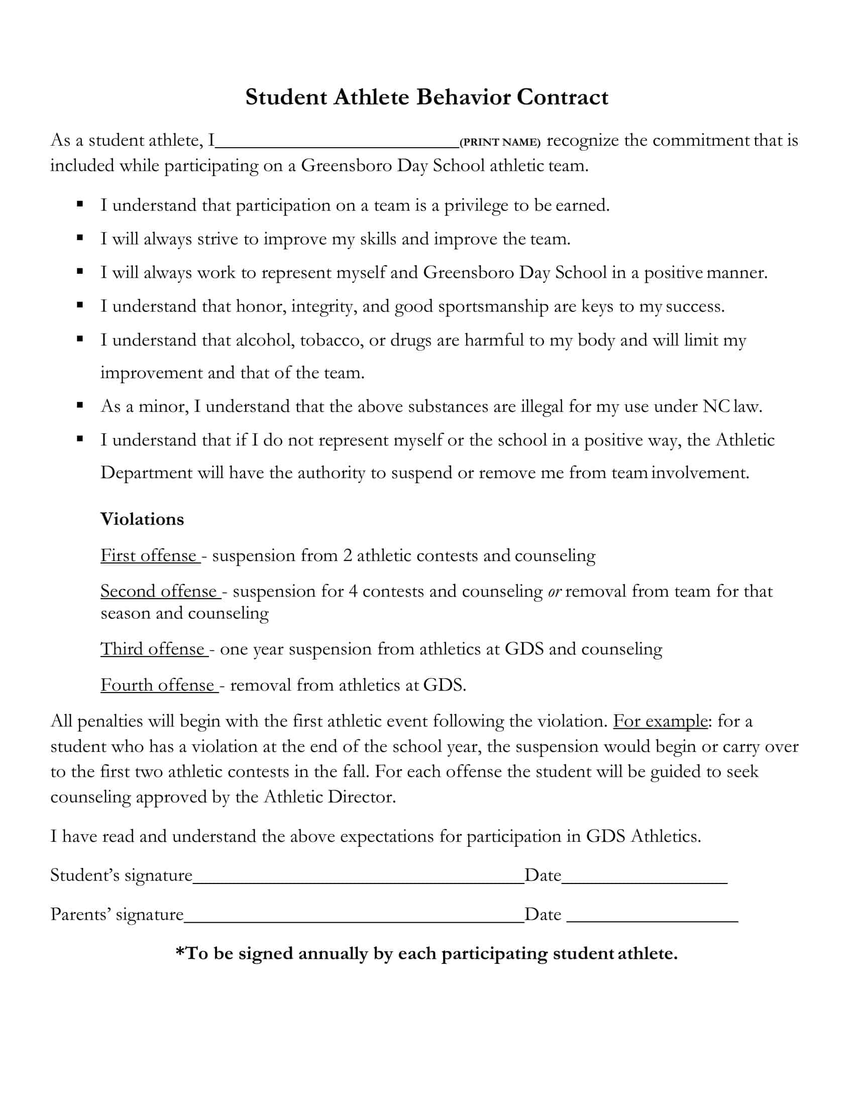 teen behavior contracts teen behavior contracts