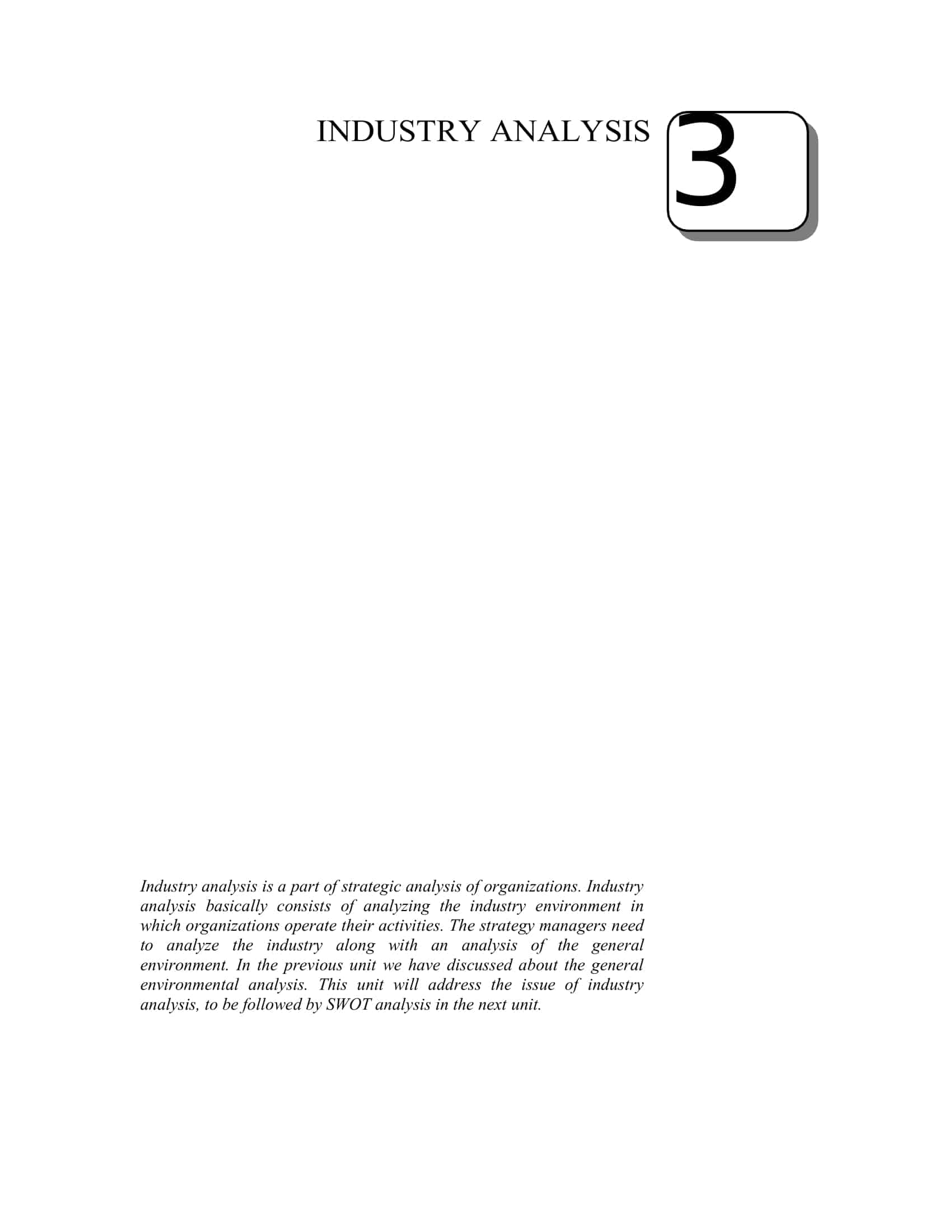 what is an industry analysis what is an industry analysis