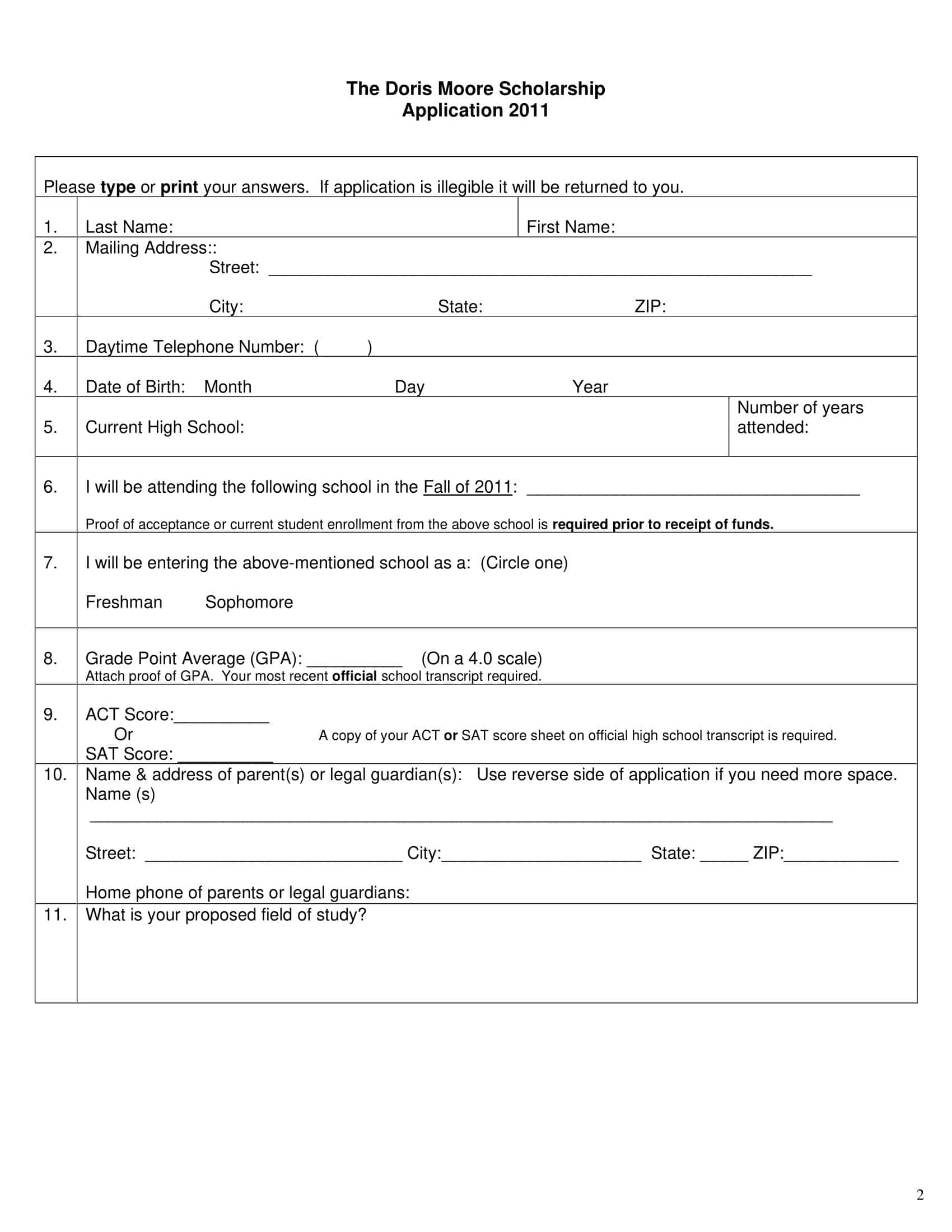 Customizable Scholarship Application Forms Customizable Scholarship Application Forms
