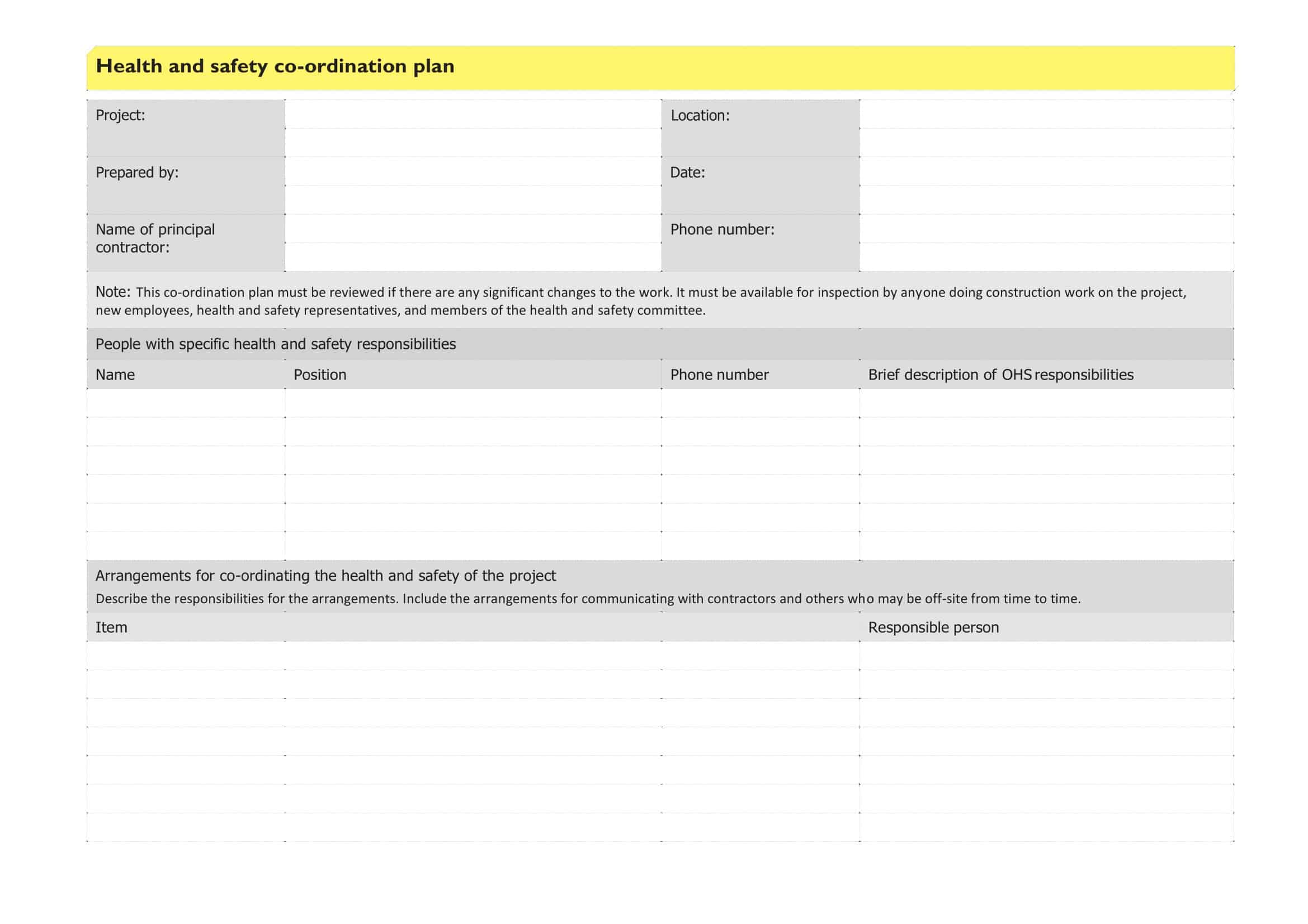 DIY safety plan template DIY safety plan template