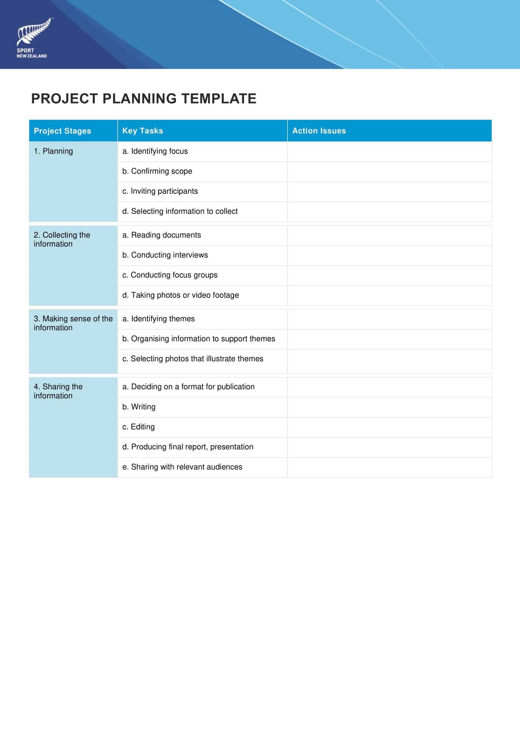 Editable PDF Project Plan Editable PDF Project Plan