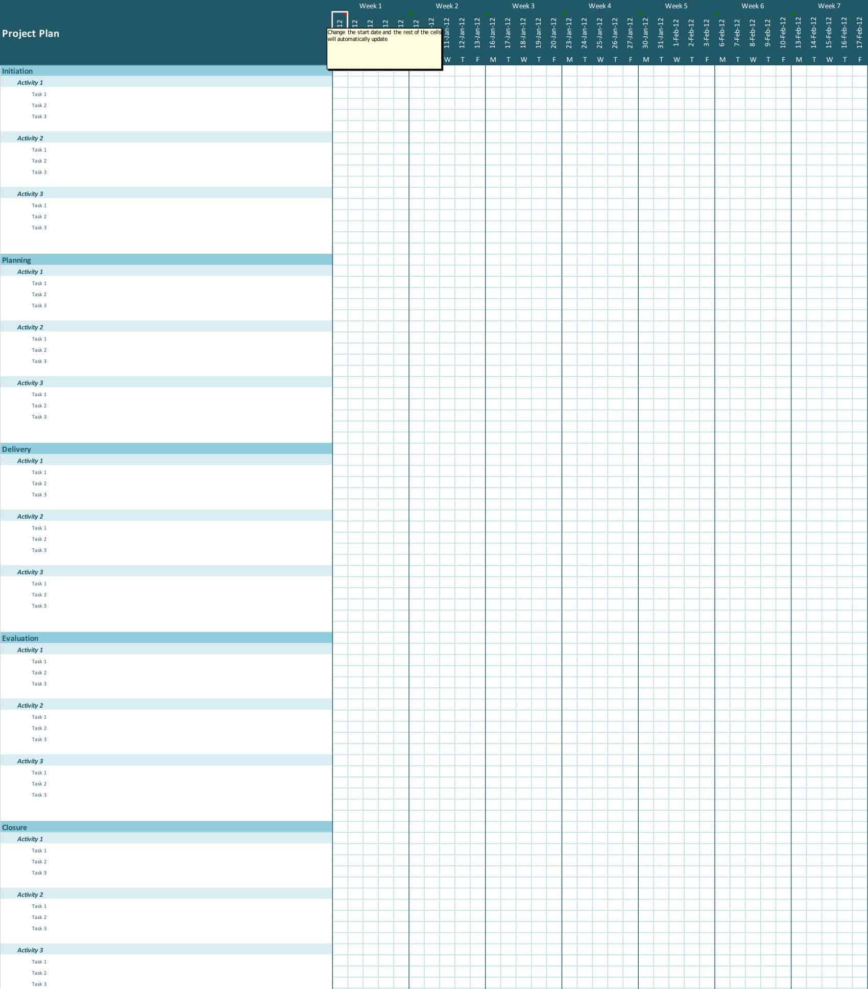 Excel Project Plan Template Excel Project Plan Template