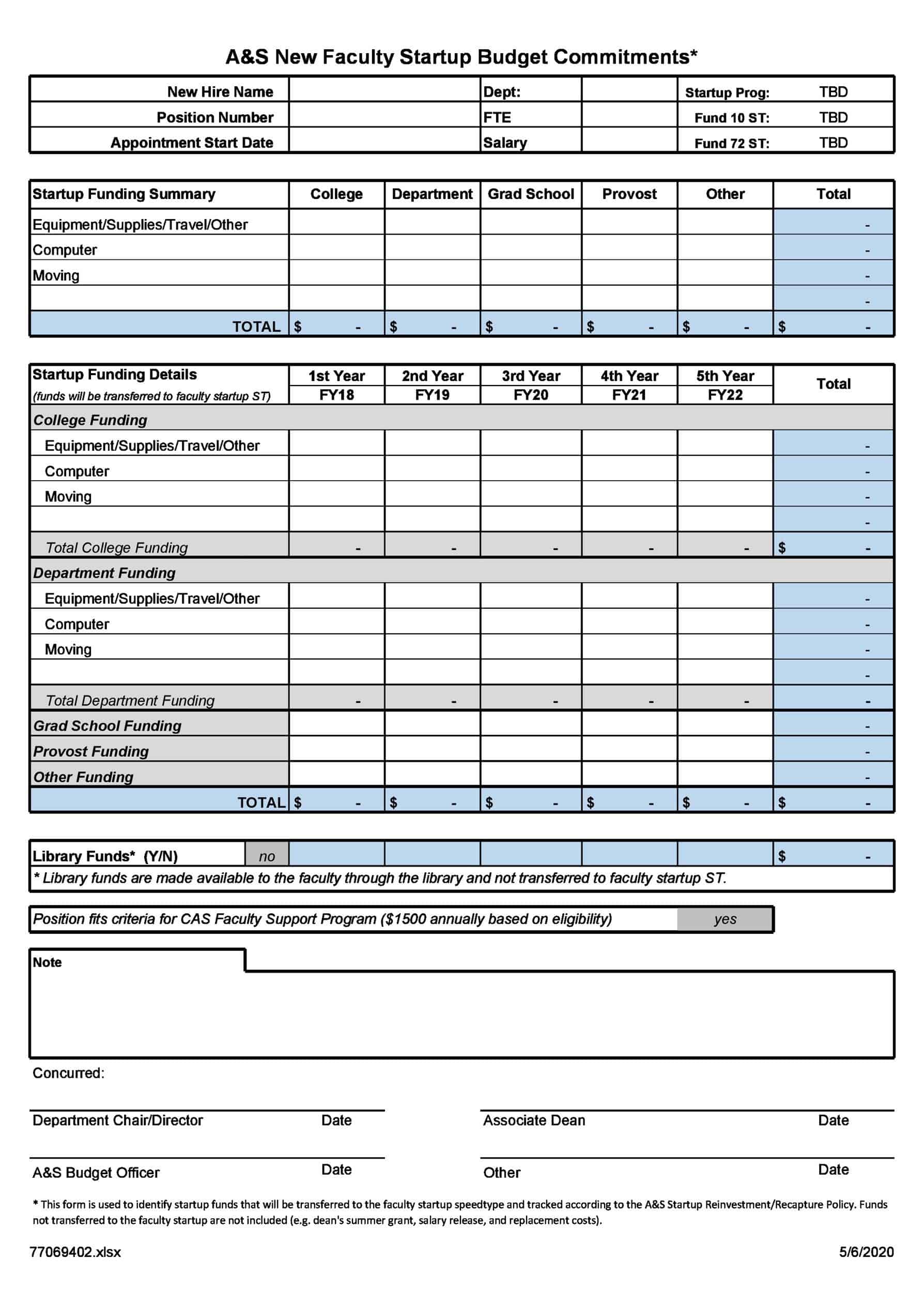Free Startup Budget Fillable Template Free Startup Budget Fillable Template