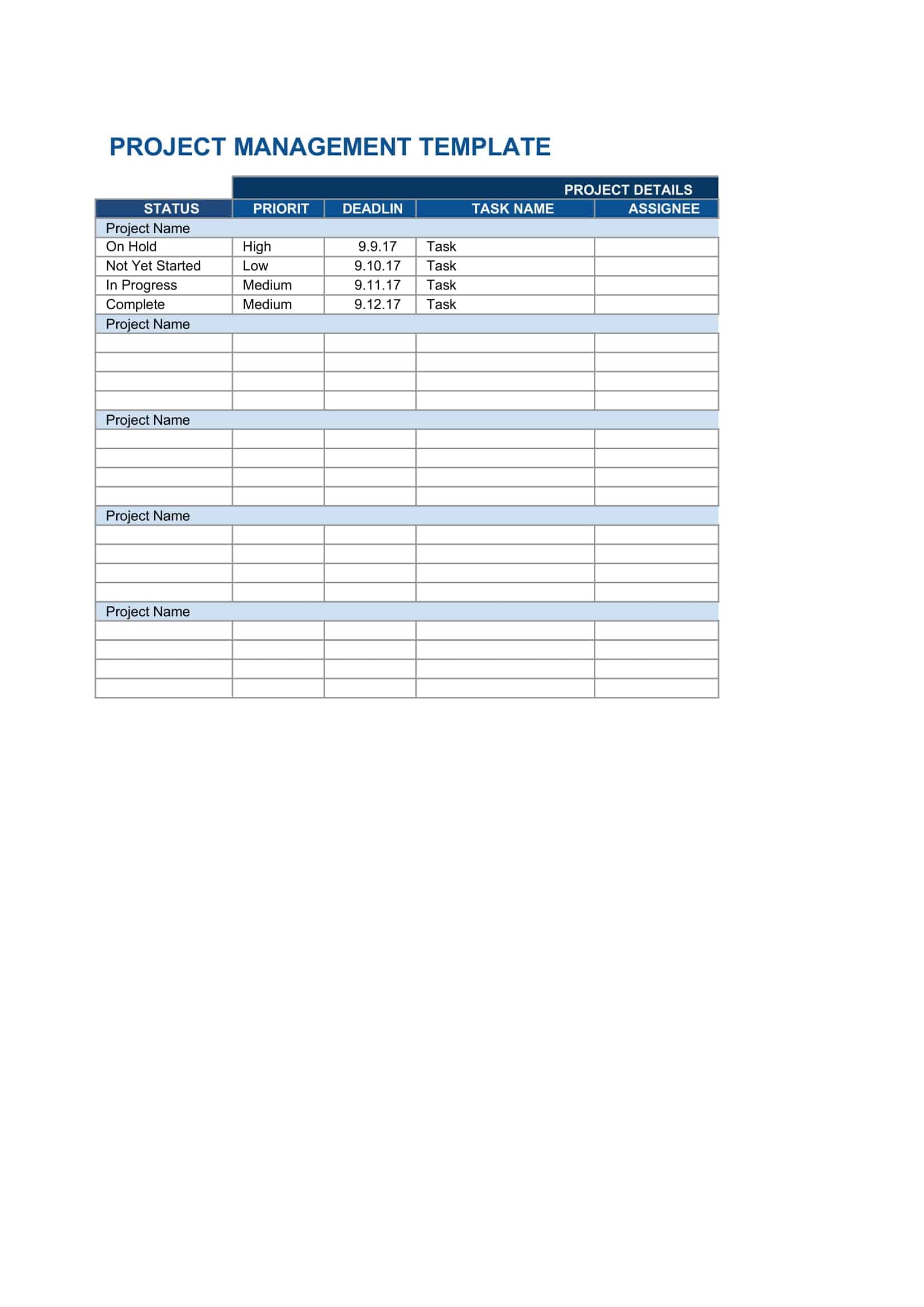 analysistabs multiple project tracking template excel analysistabs multiple project tracking template excel