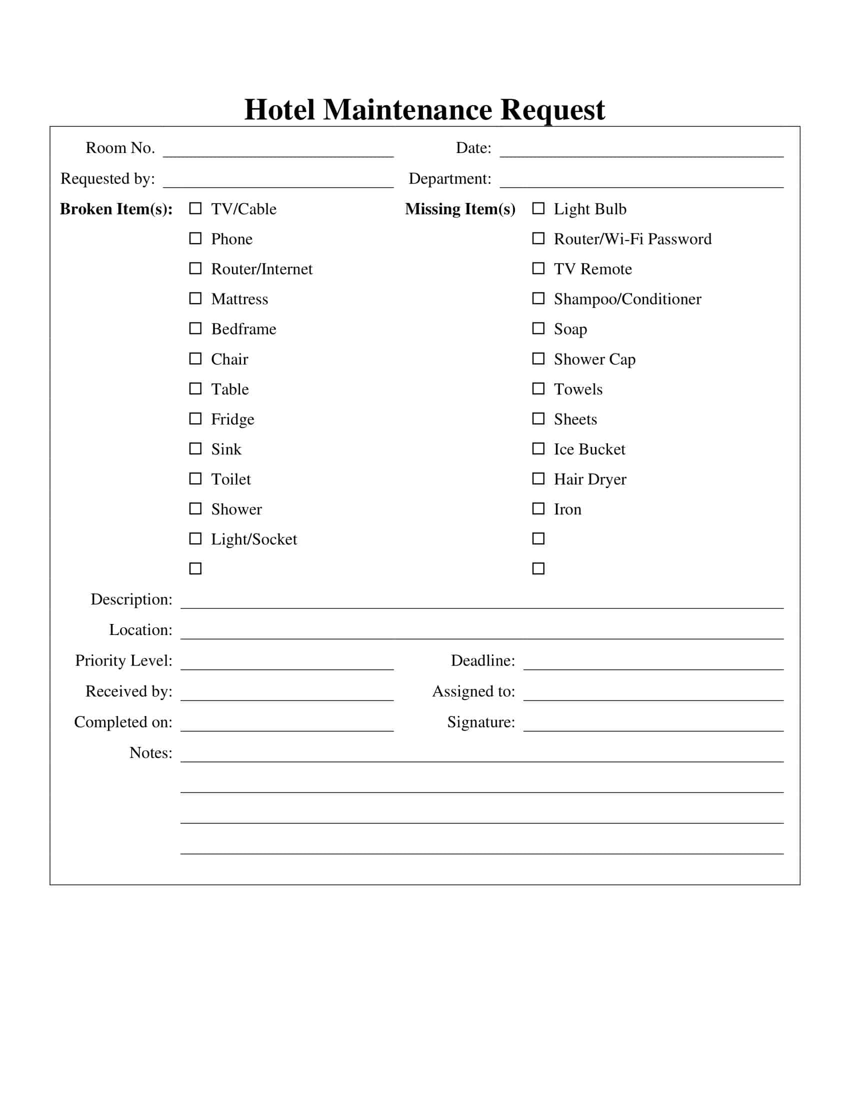 apartment maintenance request form template apartment maintenance request form template