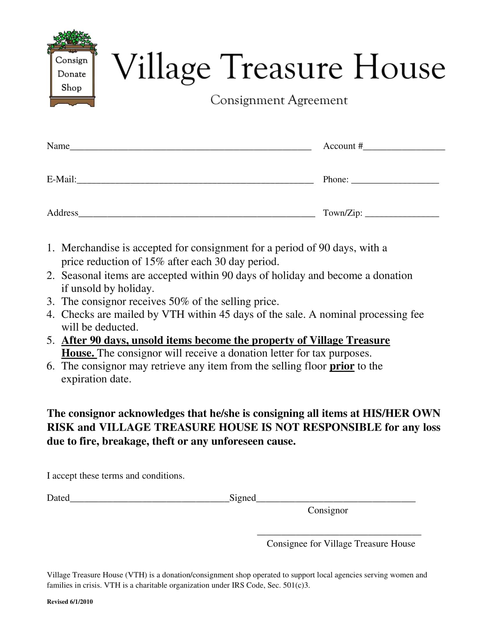 artist consignment agreement template artist consignment agreement template