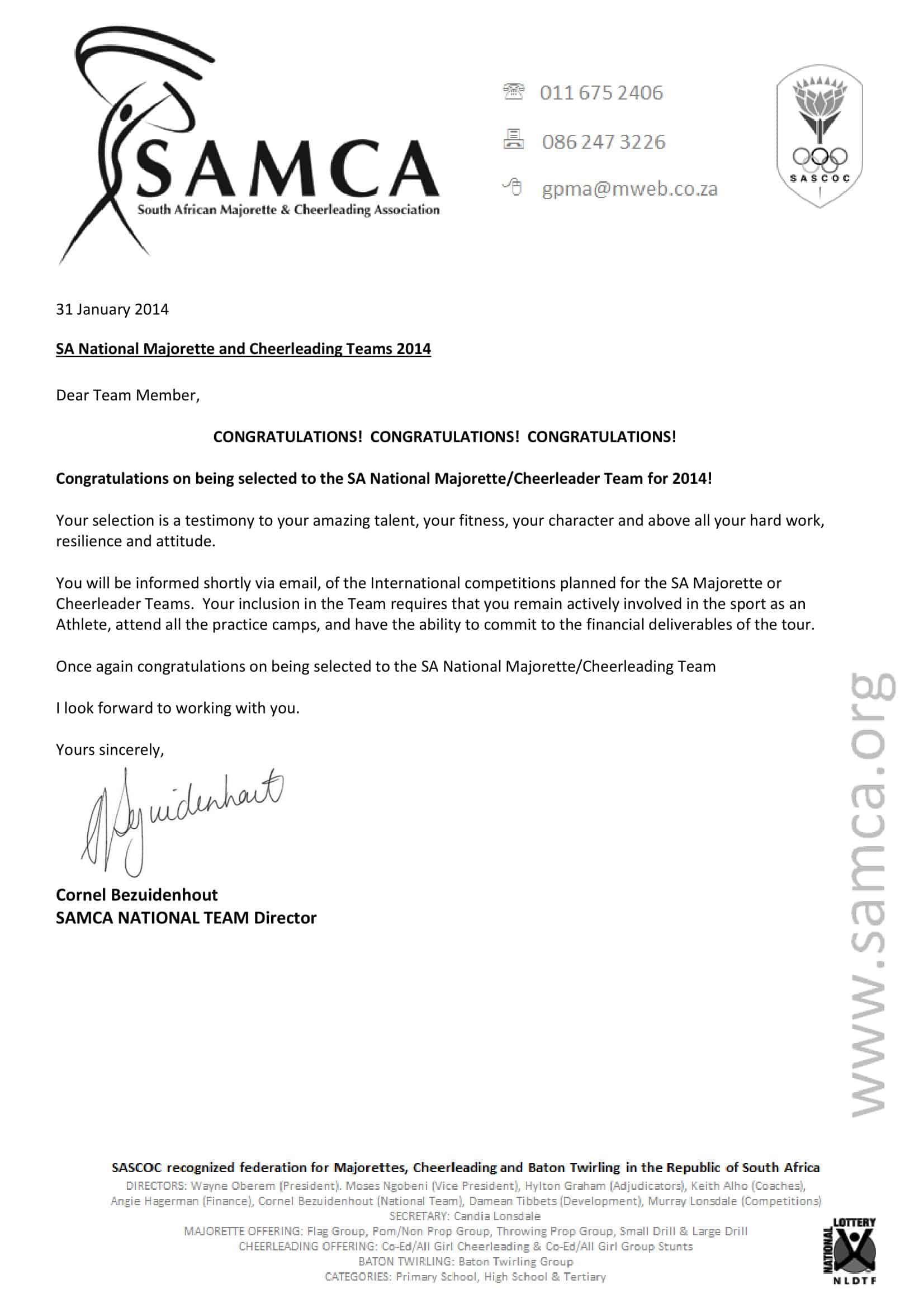bonus congratulations letter bonus congratulations letter