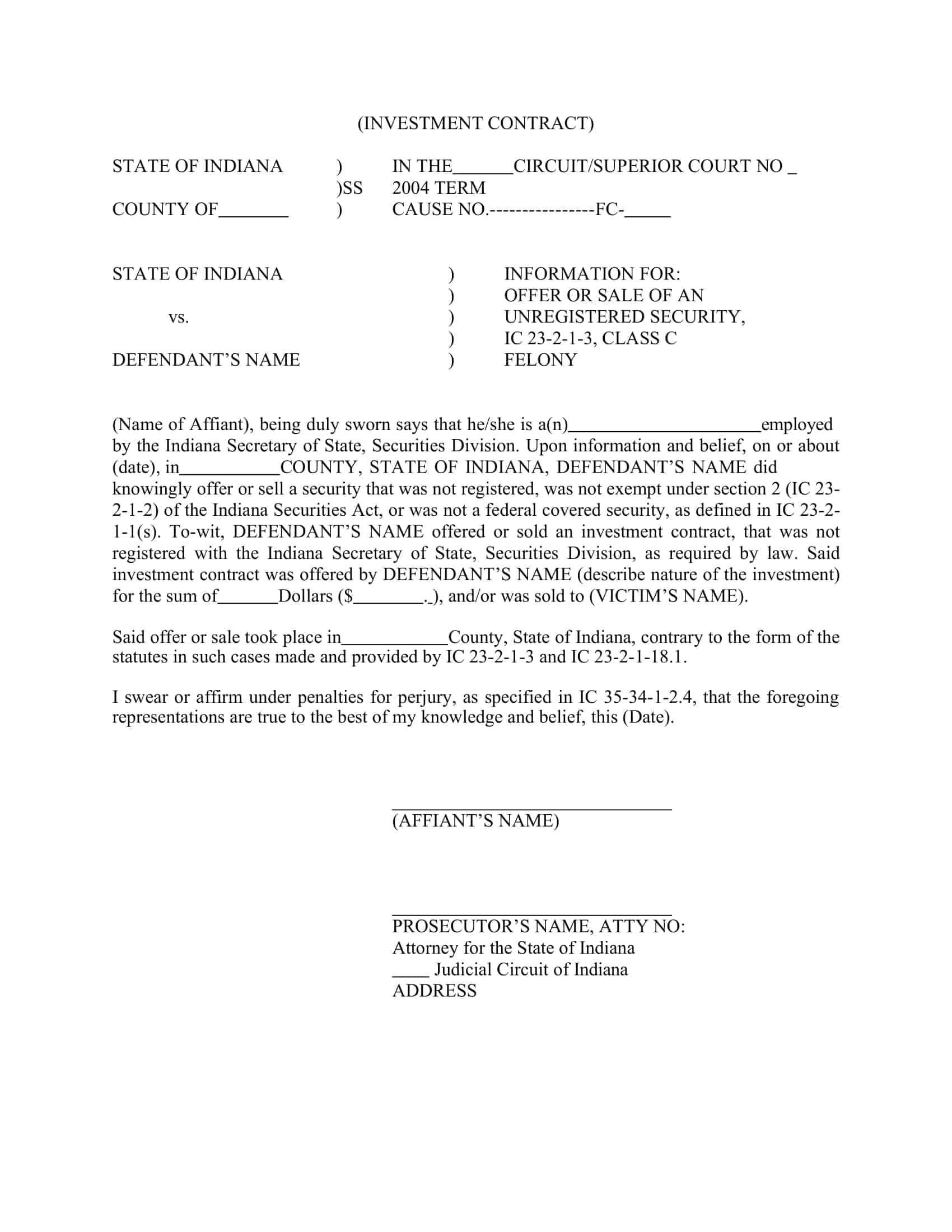 business investment contract sample business investment contract sample