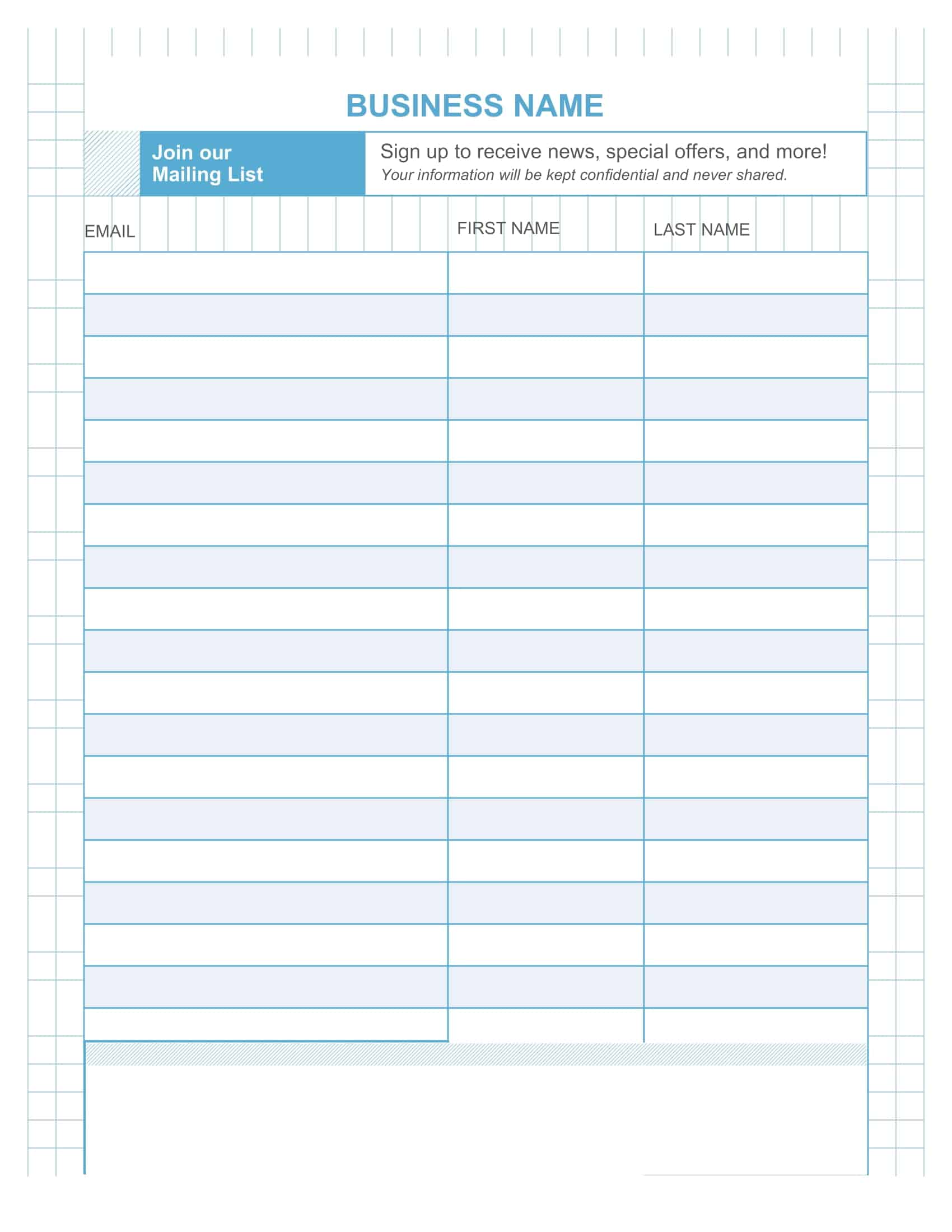 email list privacy policy template email list privacy policy template