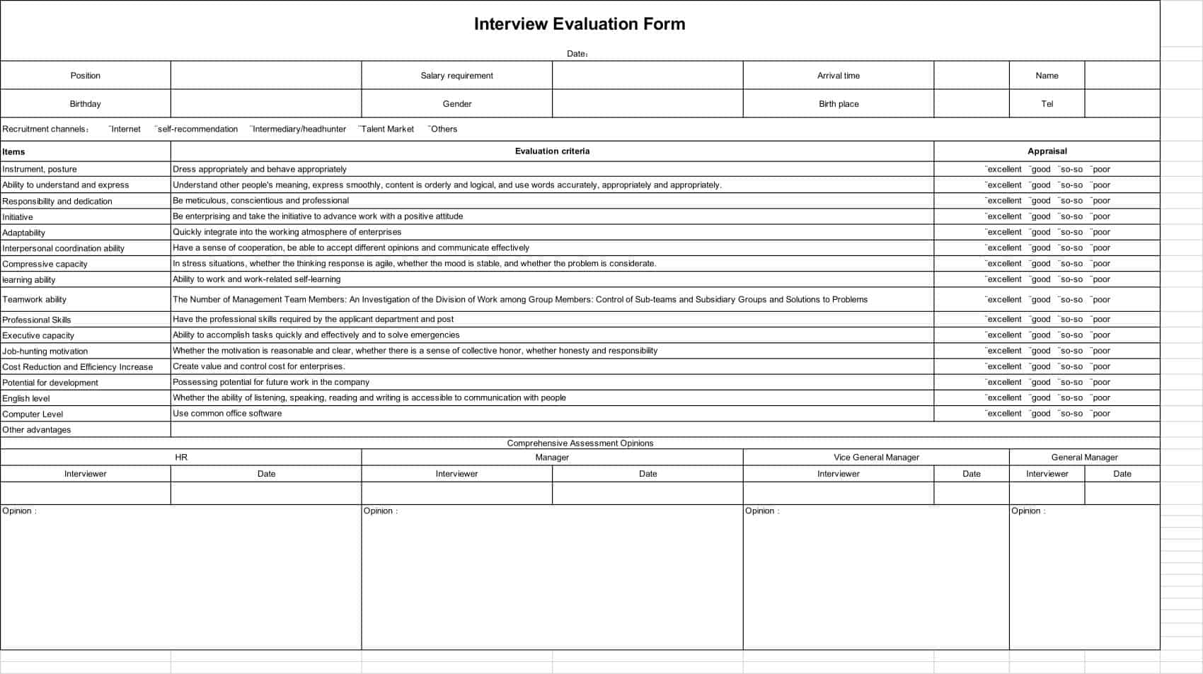 employee evaluation google form employee evaluation google form