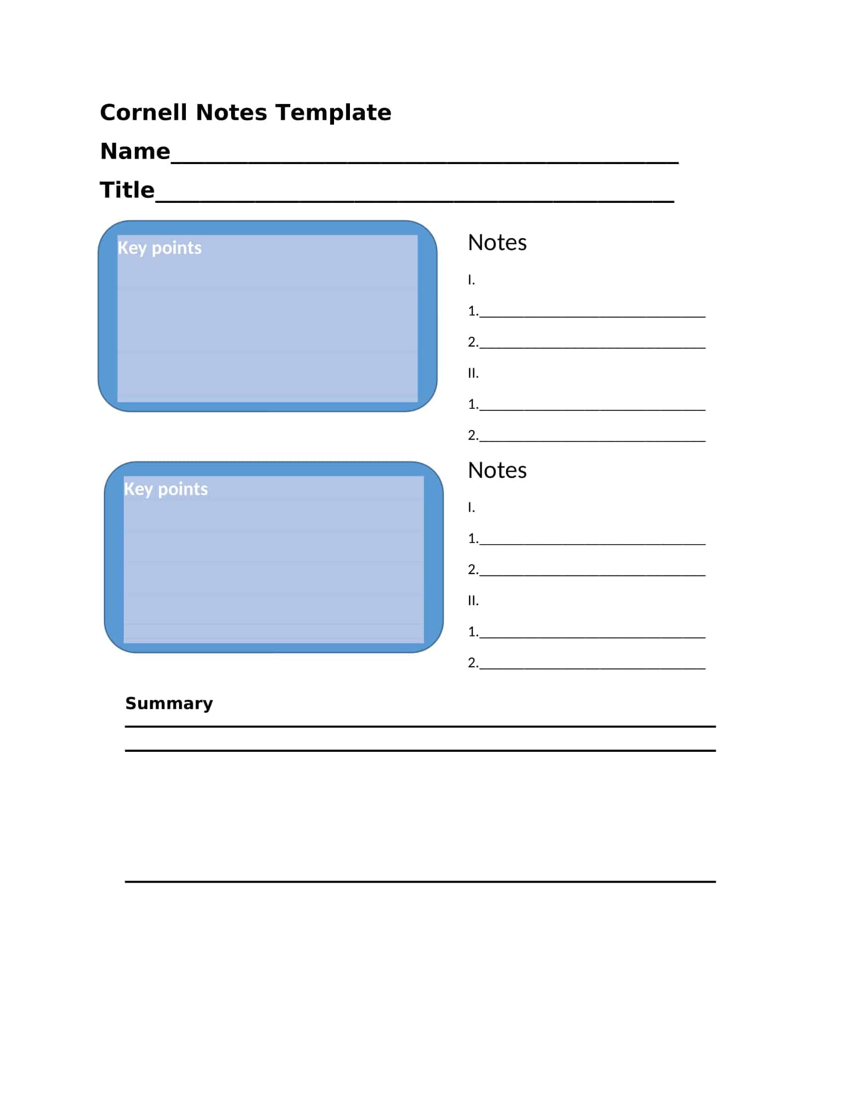 example of cornell notes example of cornell notes