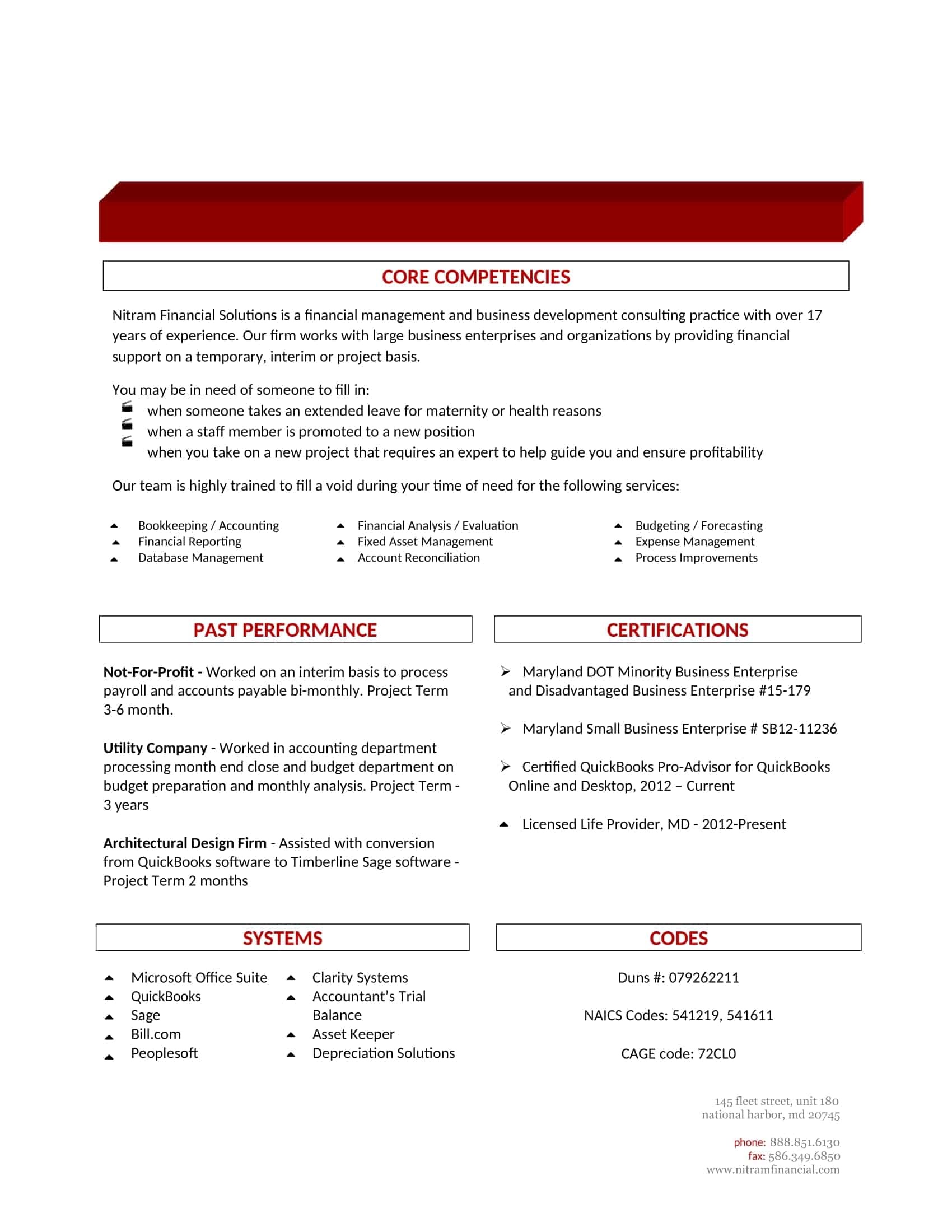 examples of capability statement examples of capability statement