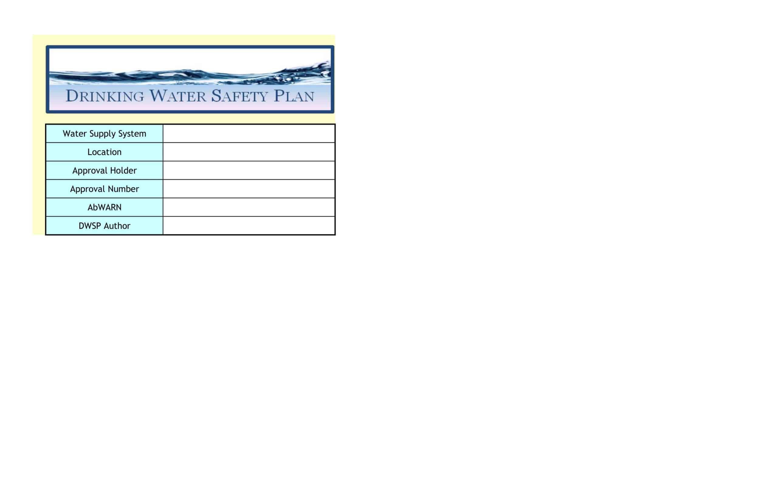 free Safety plan examples free Safety plan examples
