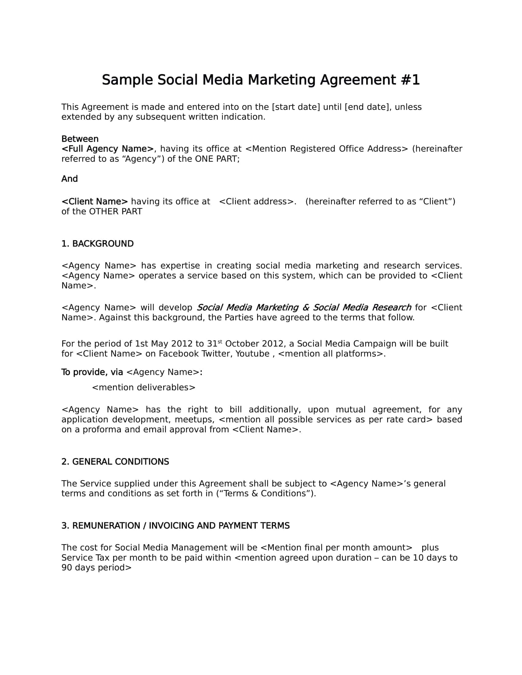 influencer contract examples influencer contract examples