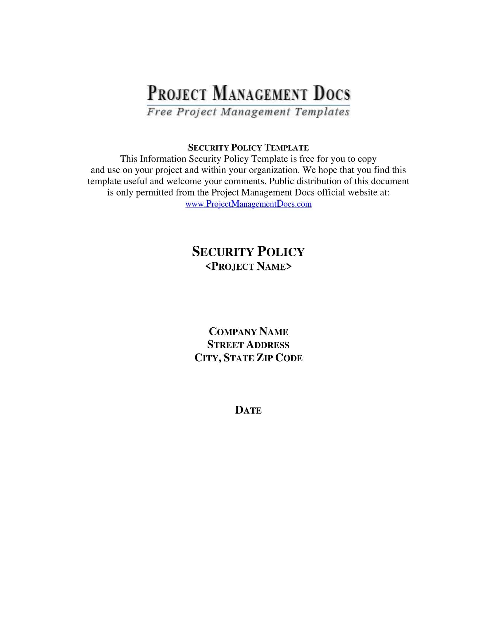 internal security policy template internal security policy template