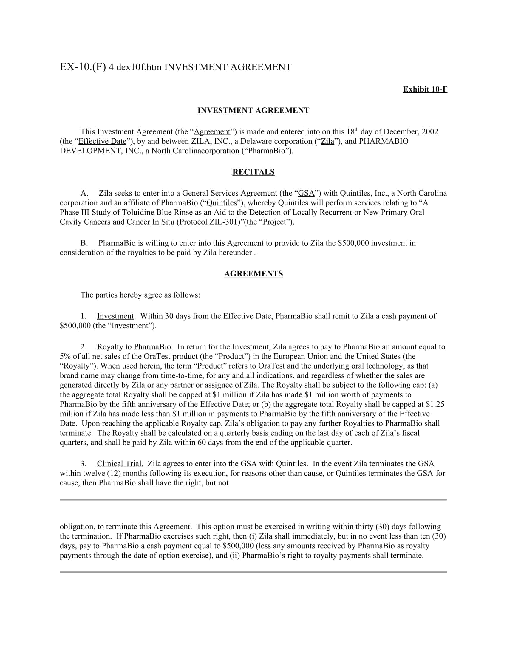 investment contract definition investment contract definition