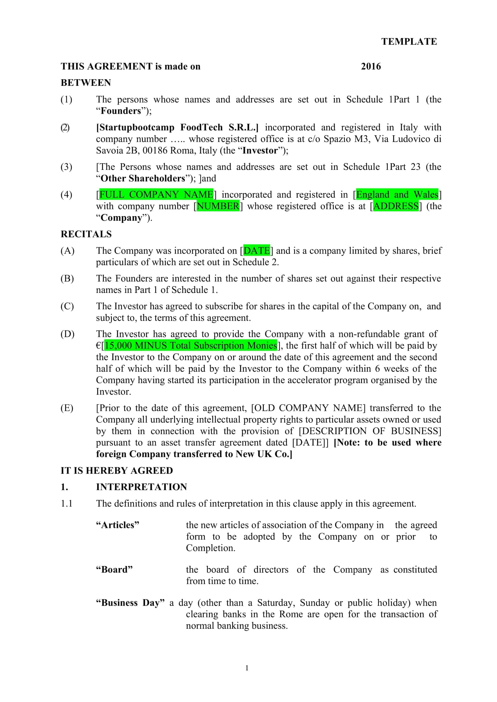 investment contract sample investment contract sample