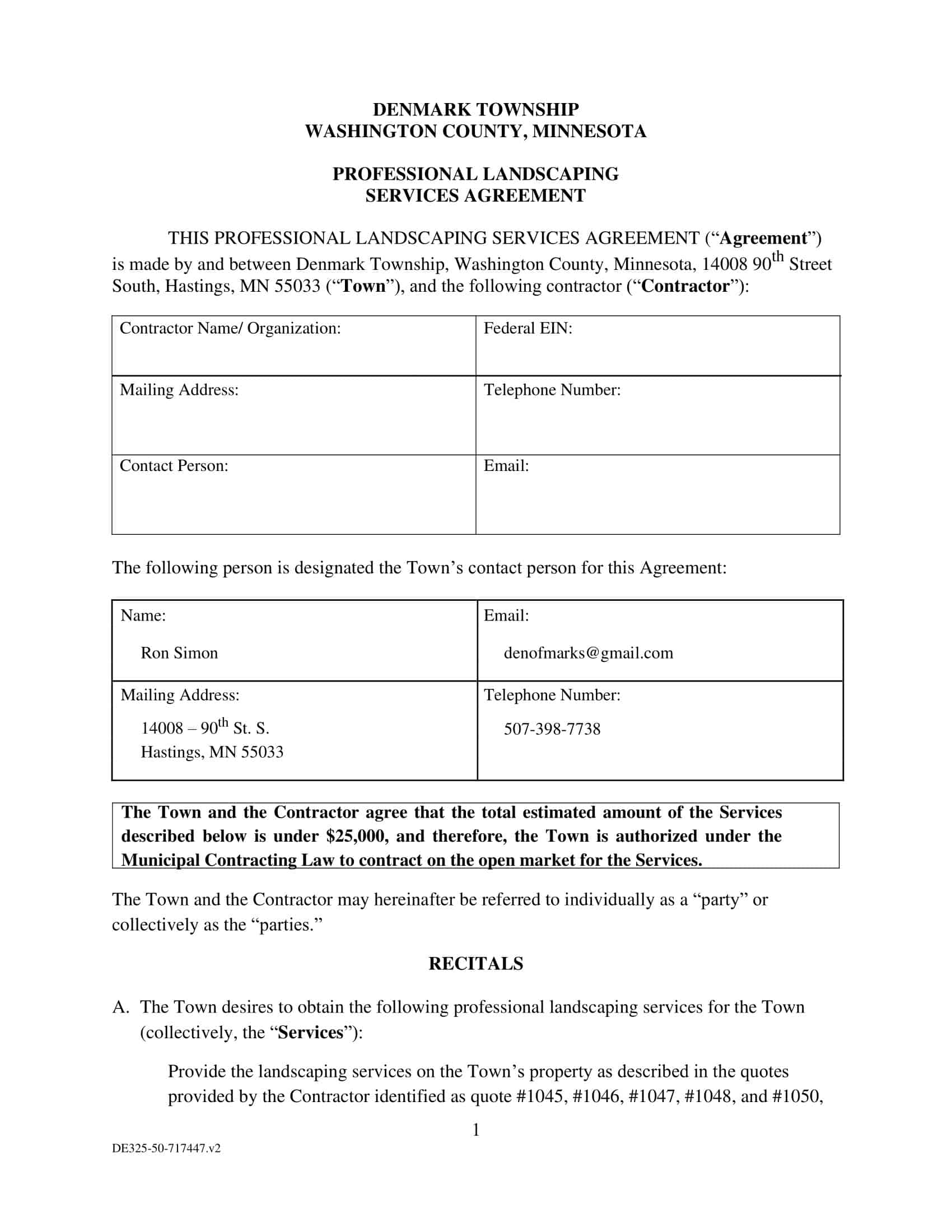 landscape contracts forms landscape contracts forms