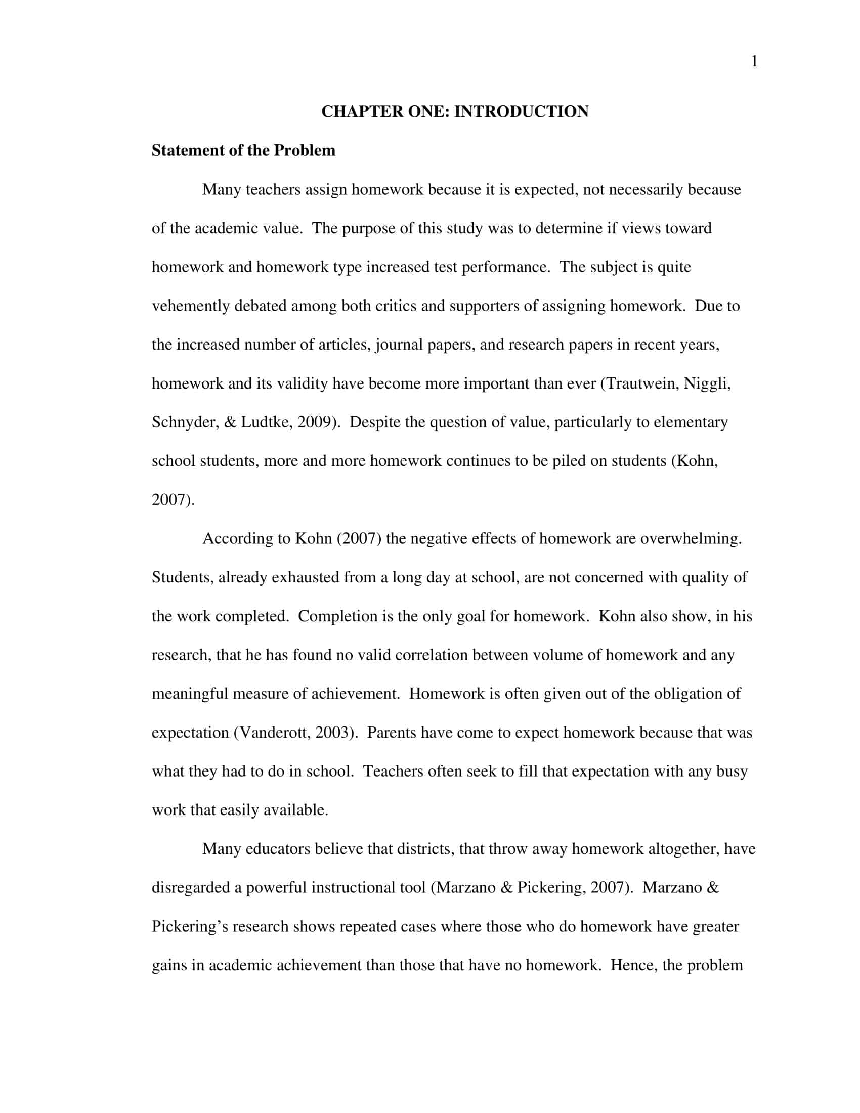 problem of the statement problem of the statement