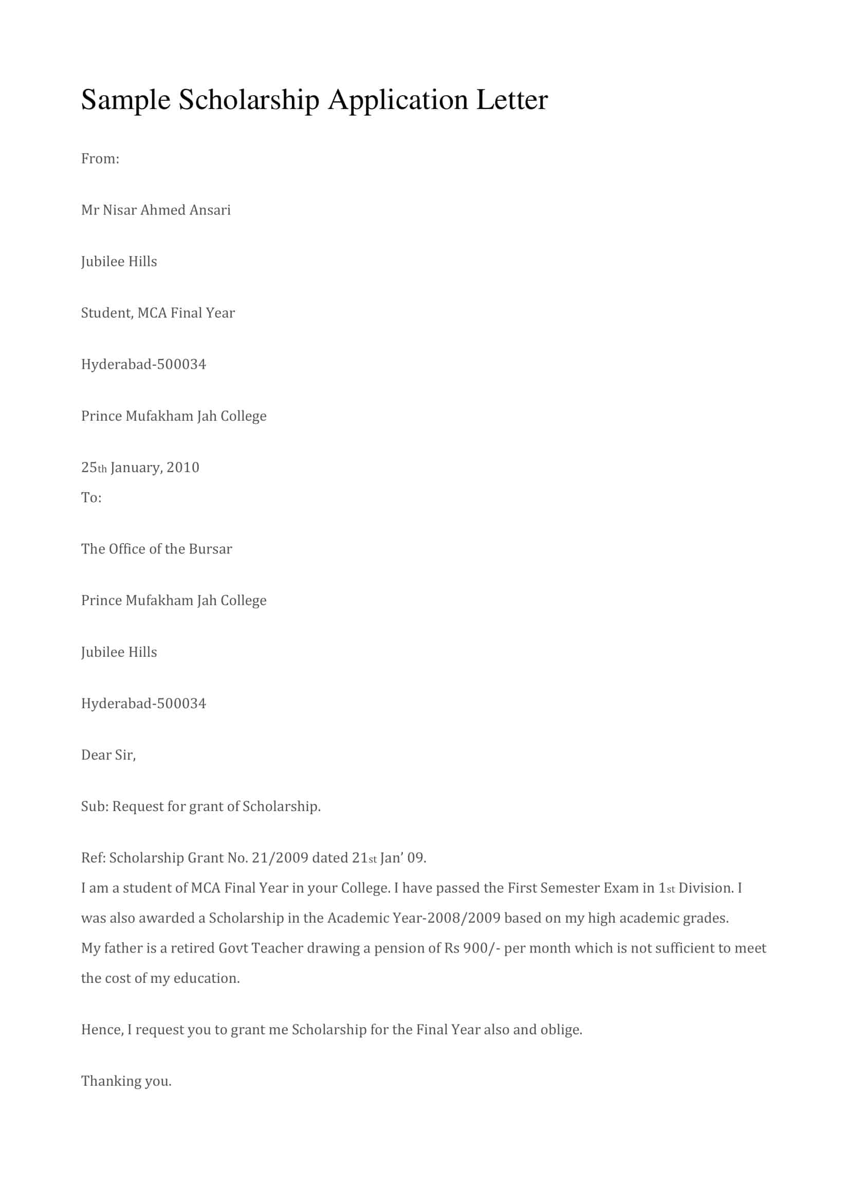 sample scholarship applications sample scholarship applications