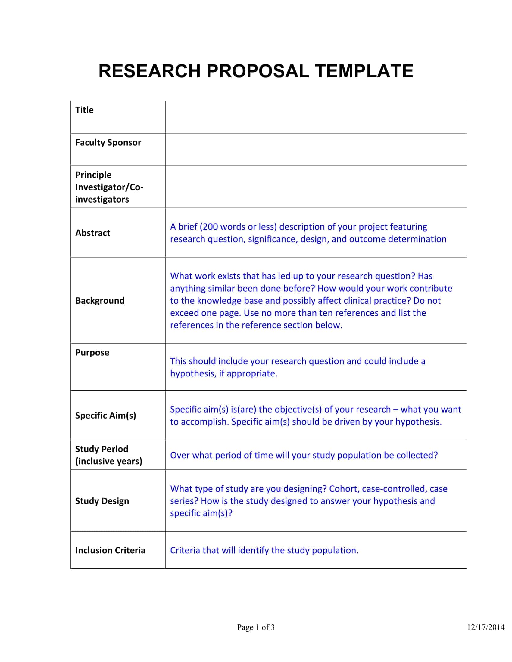 samples of research proposal samples of research proposal