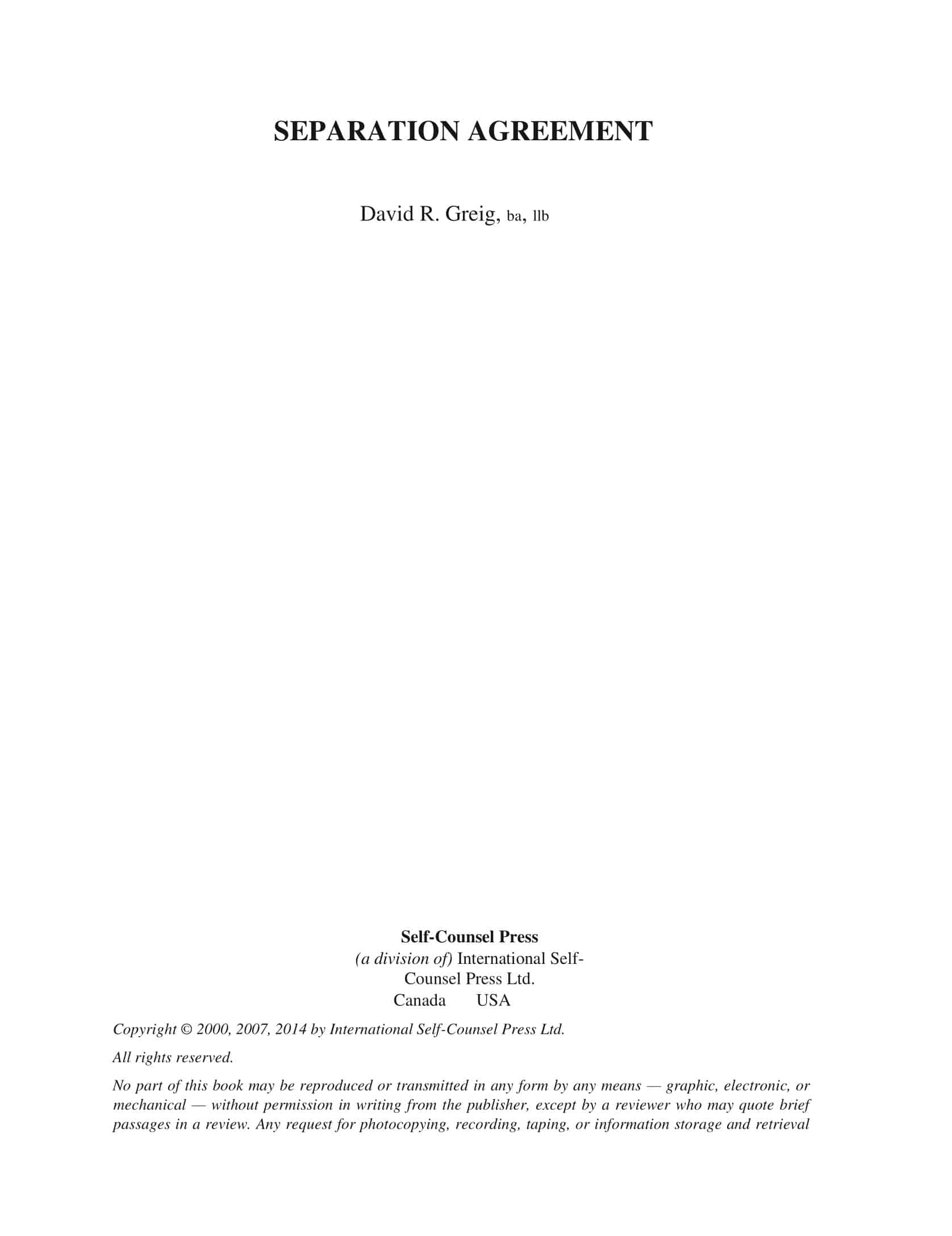 separation agreement ny template separation agreement ny template