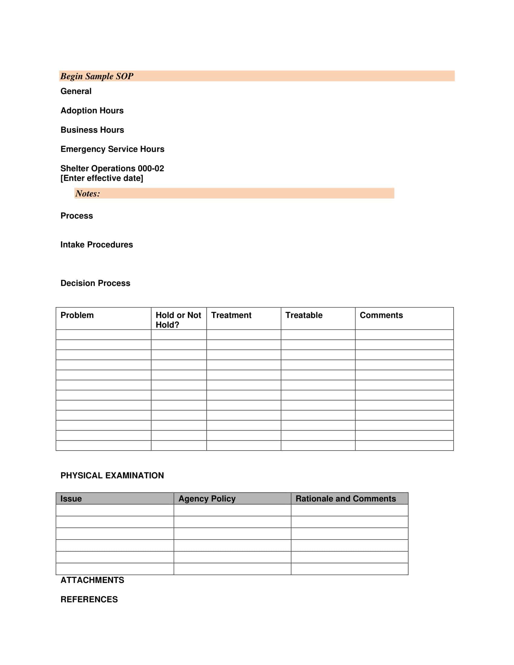 sop standard operating procedure sop standard operating procedure