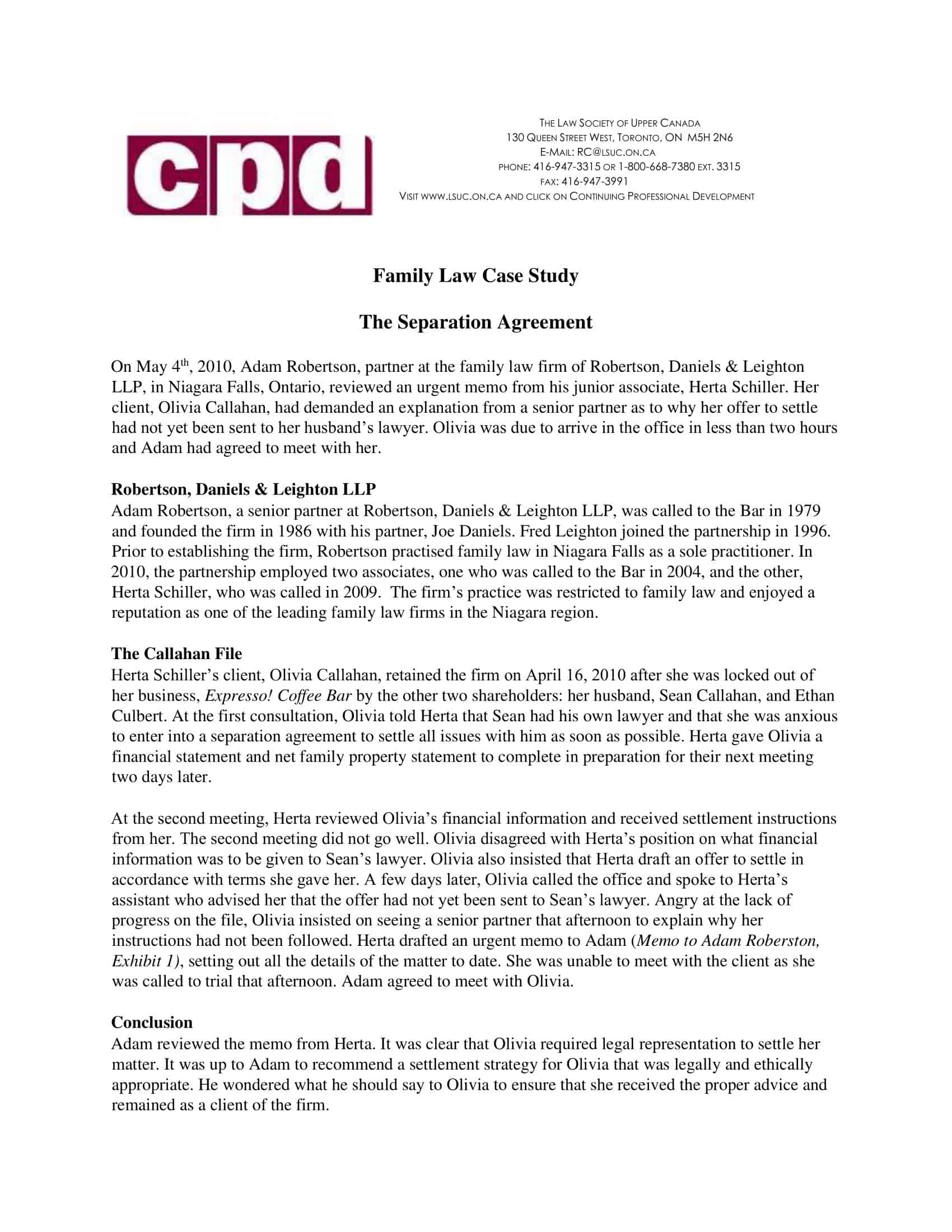 trial separation agreement template trial separation agreement template