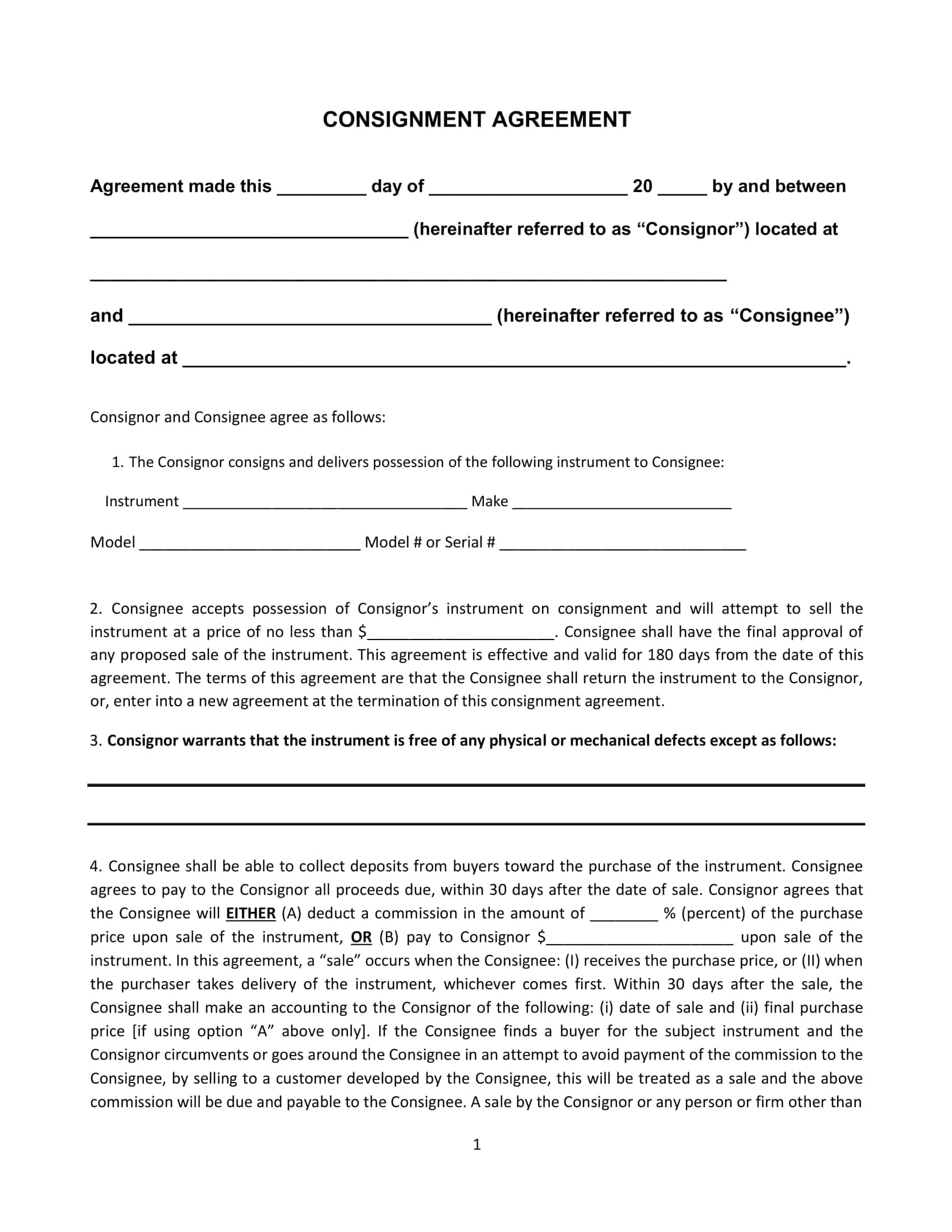 vehicle consignment agreement vehicle consignment agreement