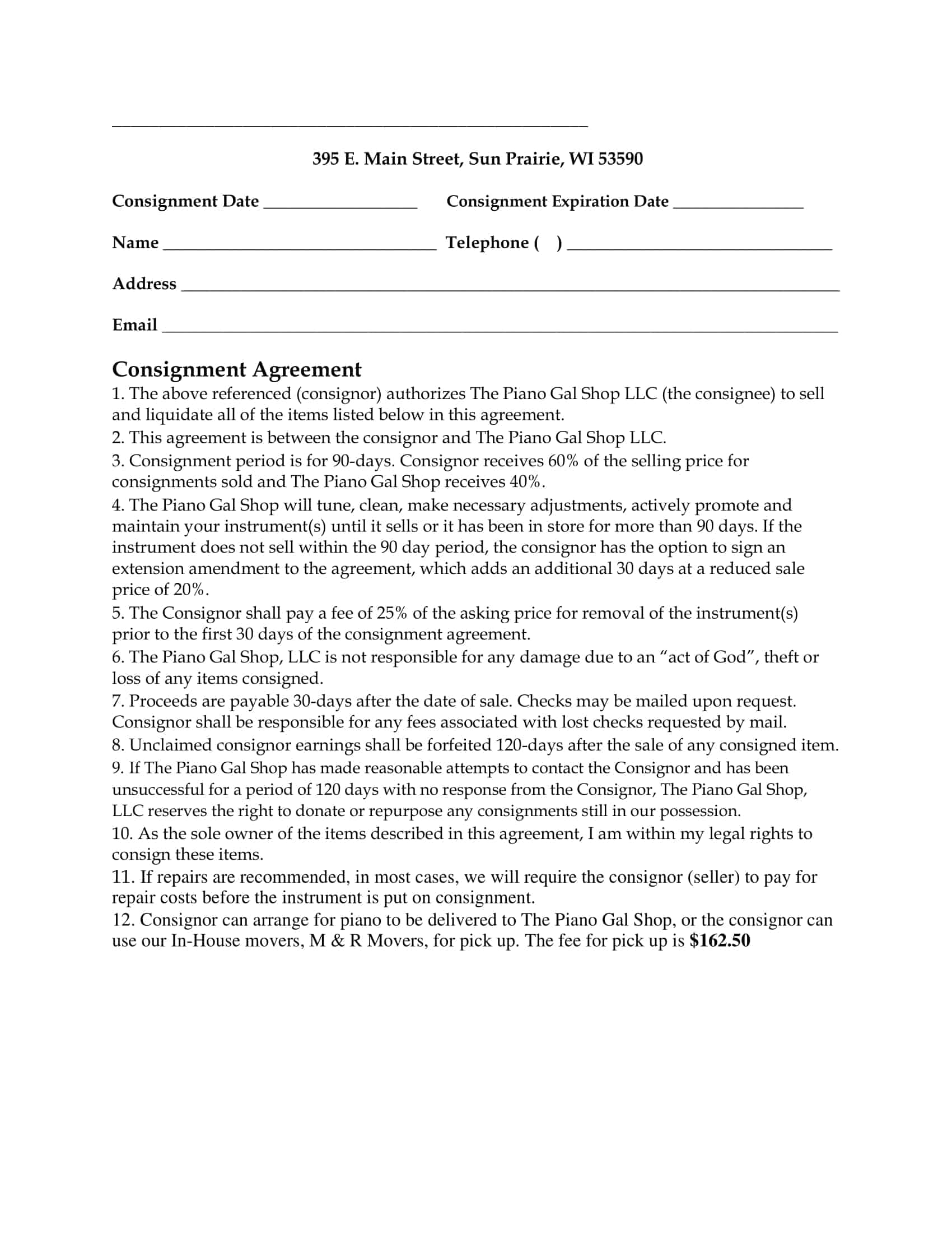 what is a consignment agreement what is a consignment agreement