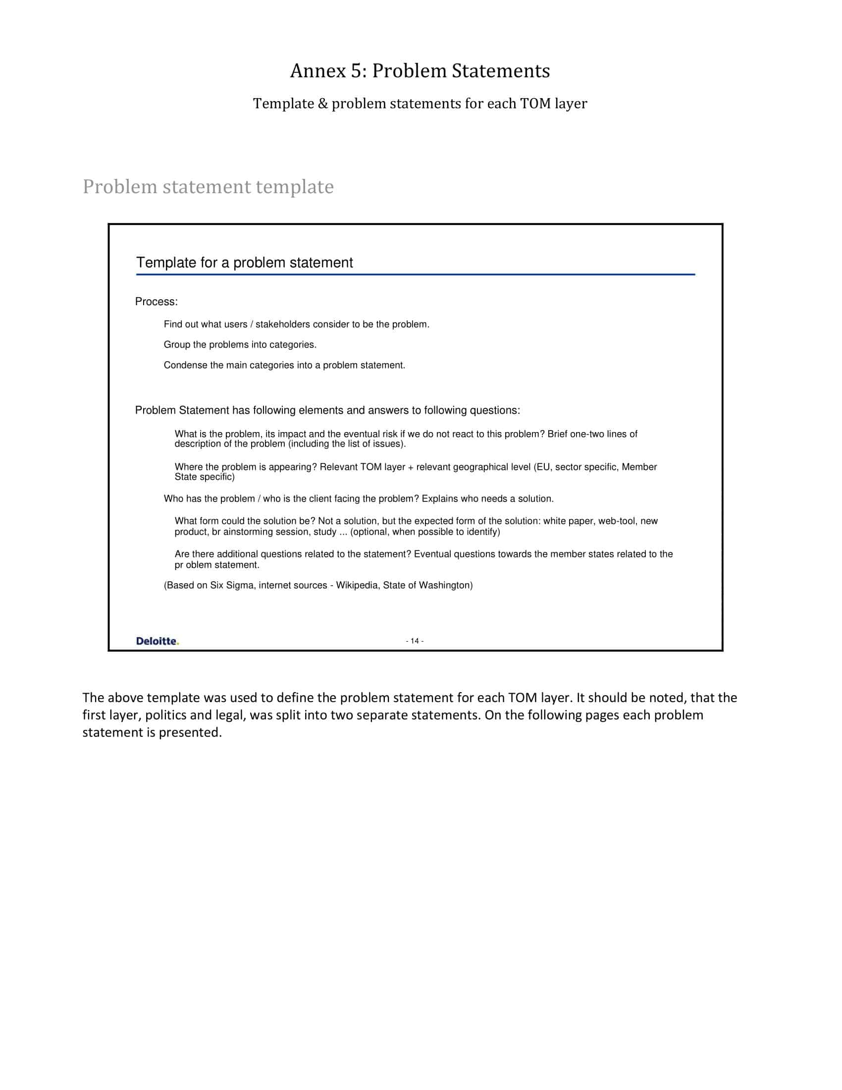 writing a problem statement writing a problem statement