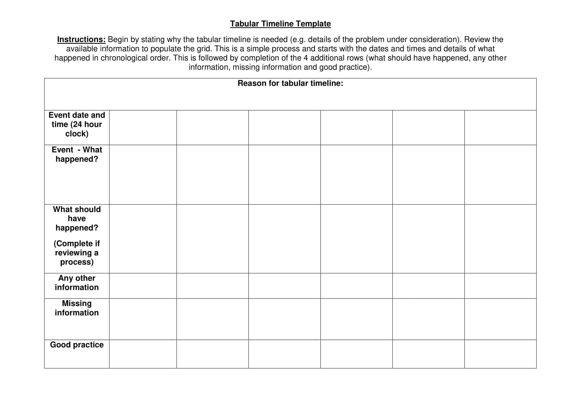 Free Blank Timeline in Word Free Blank Timeline in Word