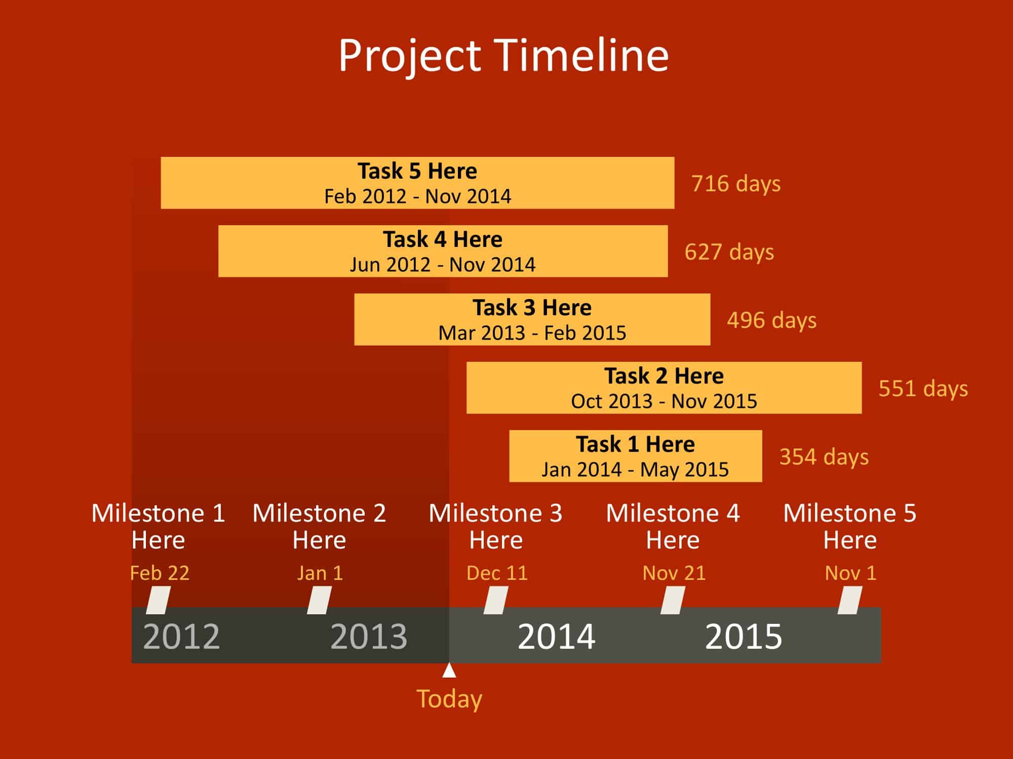 Free Printable Timeline in PPT Free Printable Timeline in PPT
