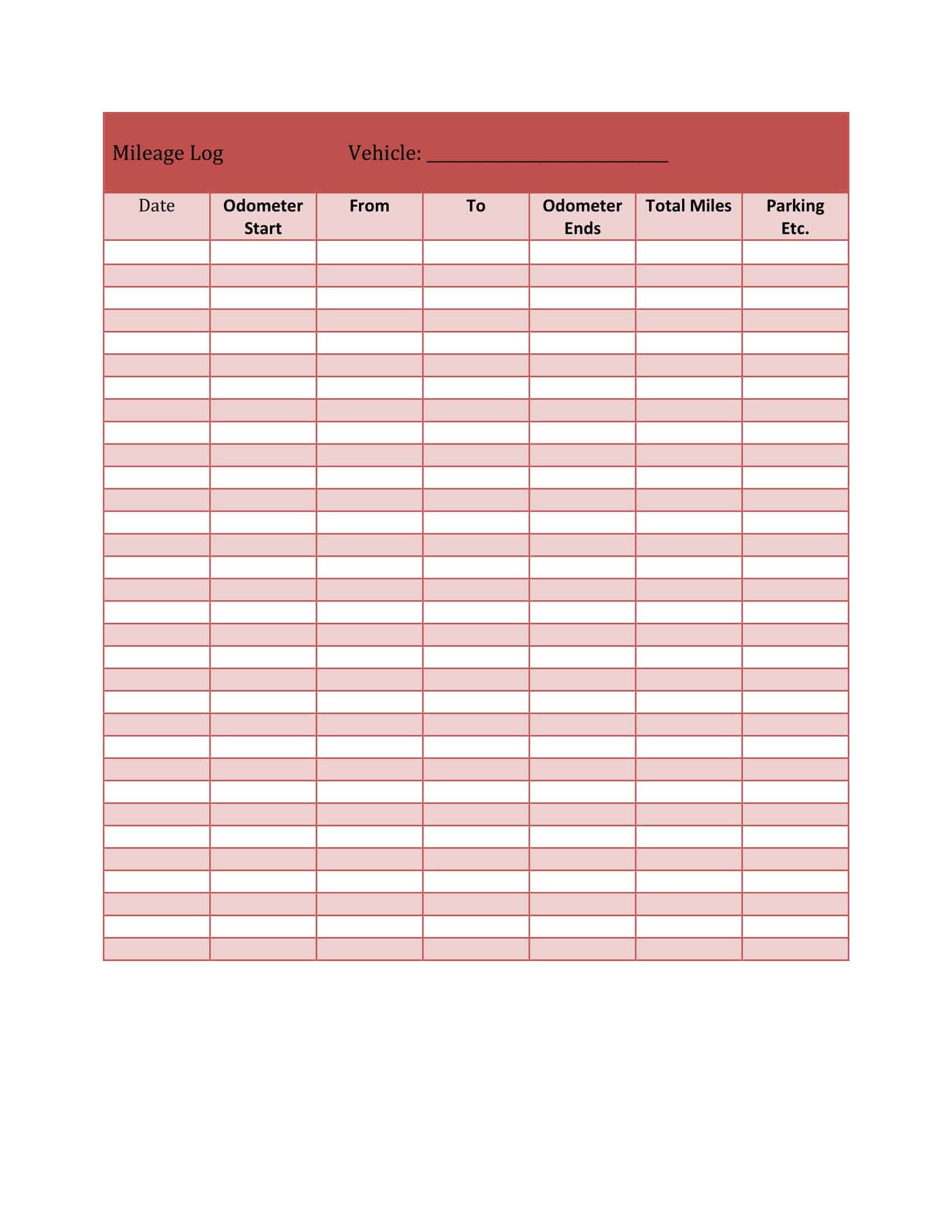 Mileage Log Google Doc Free Mileage Log Google Doc Free