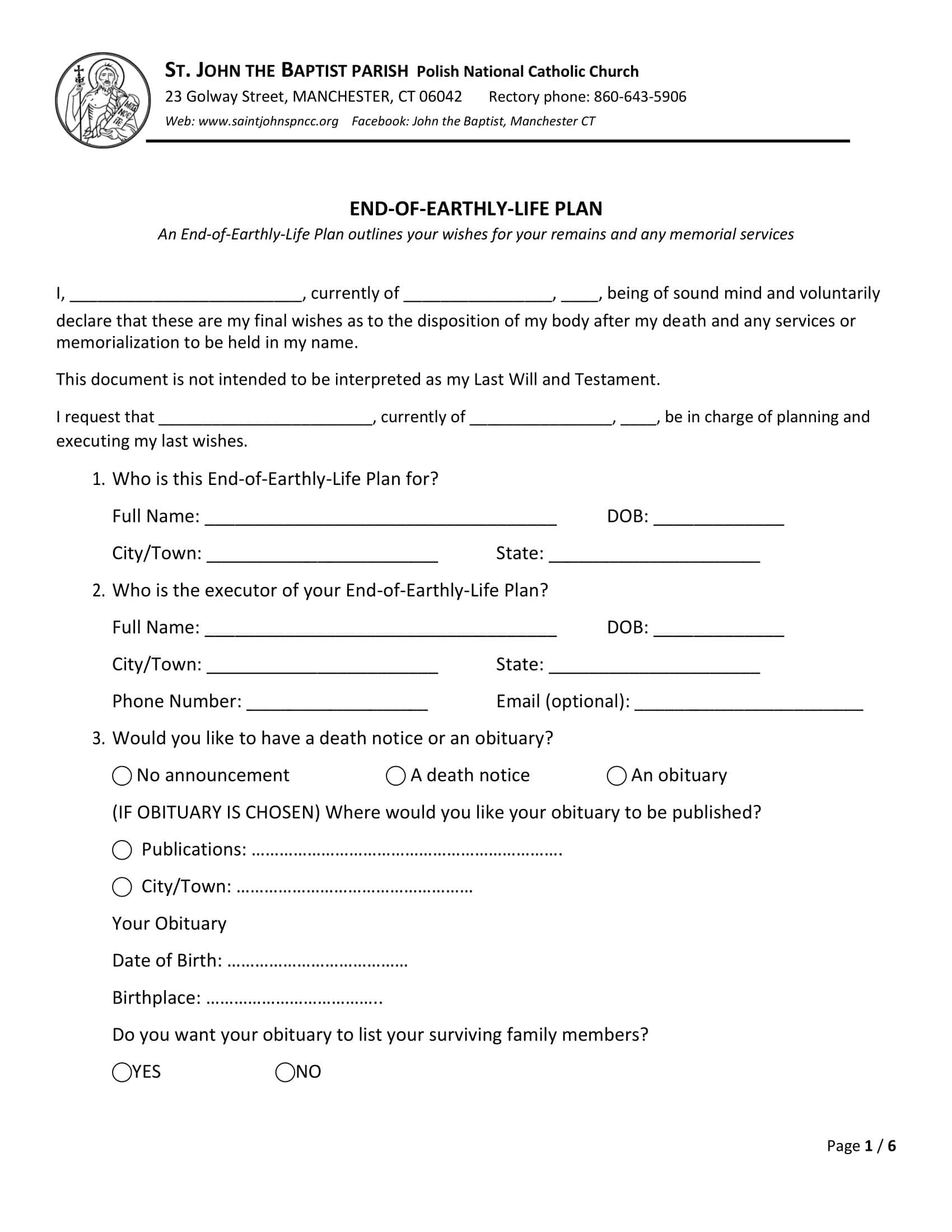 Life Plan Template Printable Word Life Plan Template Printable Word