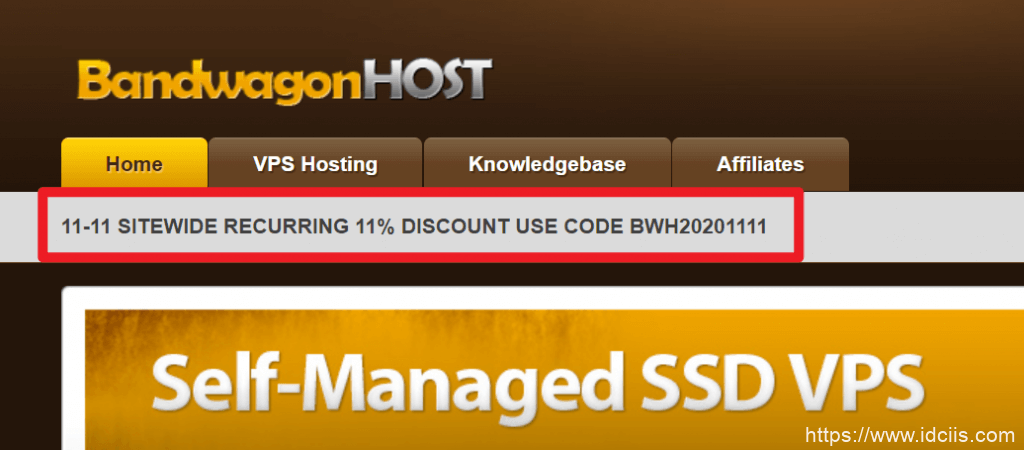 2020 搬瓦工双十一优惠:全场 11% 优惠码 BWH20201111,循环折扣终身 8.9 折,年付还可享7折-SSHCE测评