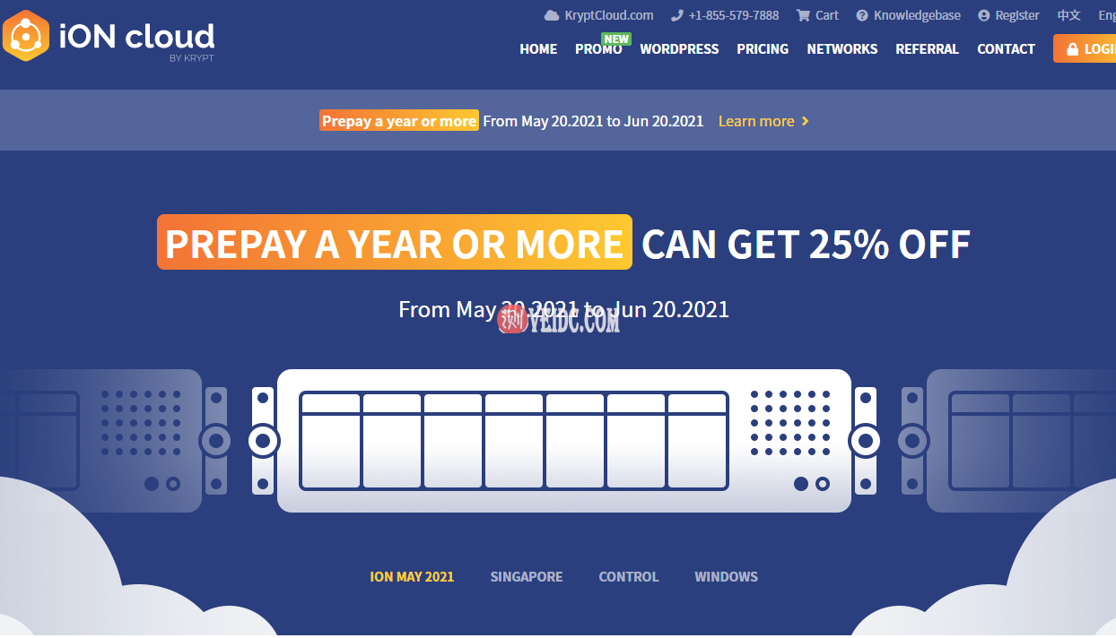 iON Cloud五月-六月优惠:洛杉矶CN2 GT、圣何塞CN2 GT新购指定型号年付7.5折,可选Windows系统-SSHCE测评