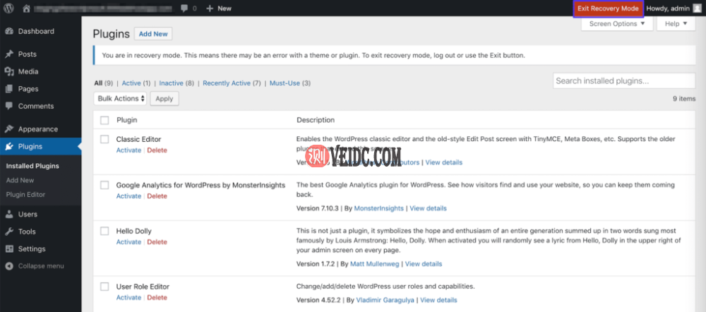 退出恢复模式 退出恢复模式