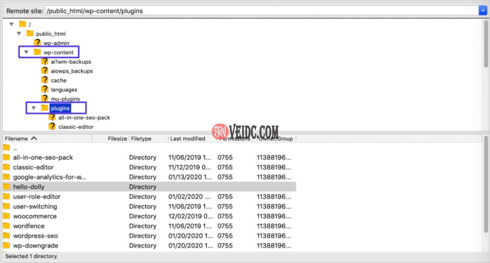 FileZilla中的Plugins子目录 FileZilla中的Plugins子目录