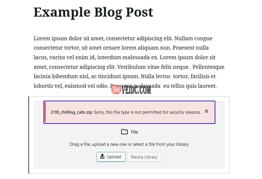 不允许的文件类型 不允许的文件类型