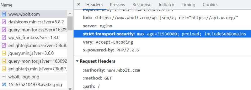验证HSTS标头 验证HSTS标头