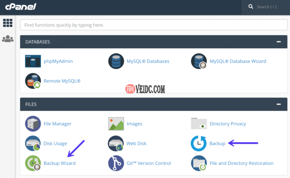 cPanel备份 cPanel备份