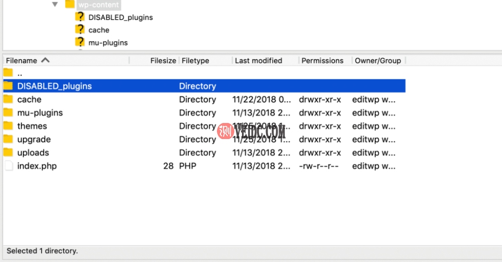 禁用WordPress插件文件夹 禁用WordPress插件文件夹