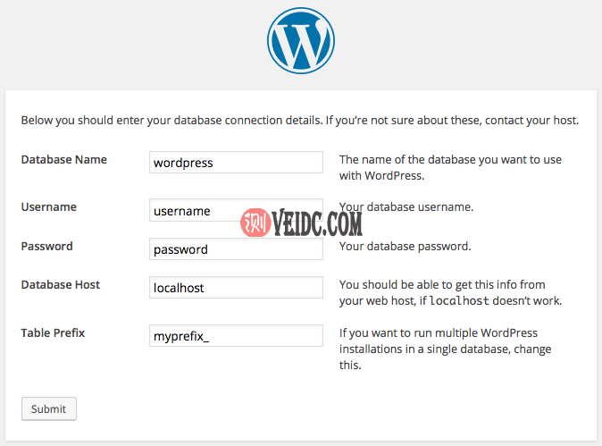 wp-config.php文件中的数据 wp-config.php文件中的数据