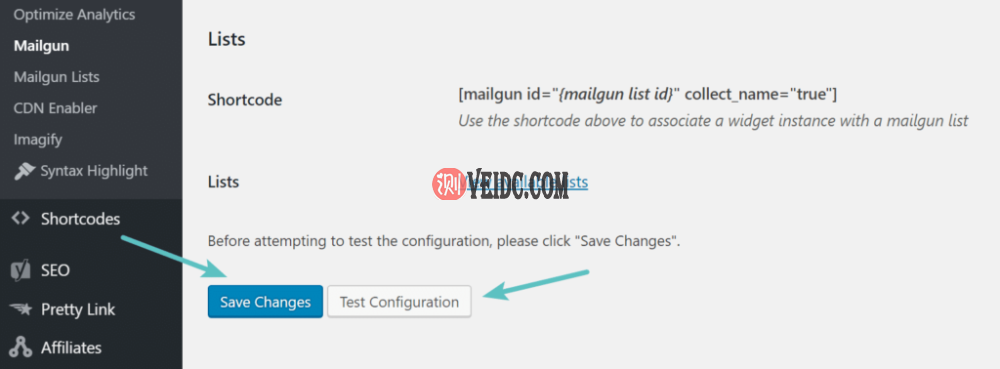 Mailgun测试配置 Mailgun测试配置