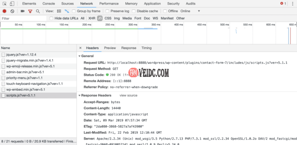 Chrome DevTools Network面板提供有关加载页面时发出的网络请求的详细信息 Chrome DevTools Network面板提供有关加载页面时发出的网络请求的详细信息