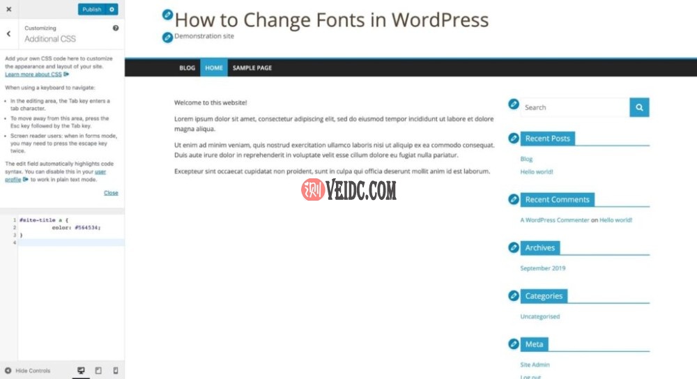 额外CSS – 颜色 额外CSS – 颜色