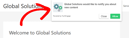 PushEngage计算机通知示例 PushEngage计算机通知示例