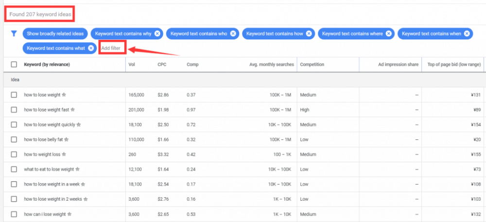 利用规划师进行问题类关键词挖掘