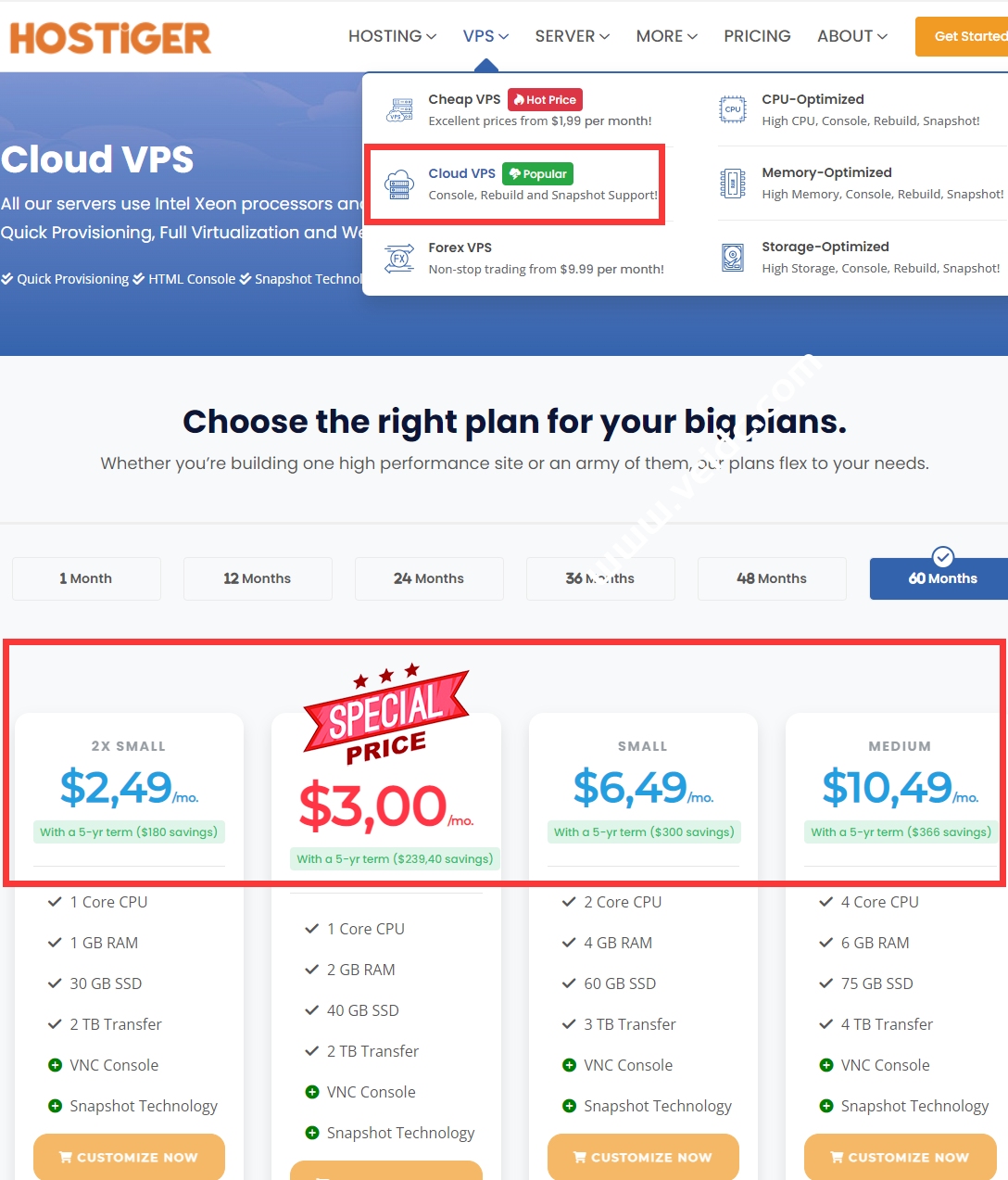 HostiGer:国外VPS云服务器,可选美国/荷兰/土耳其,VMware虚拟架构,1核1G内存300Mbps带宽,$ 149/5年-SSHCE测评